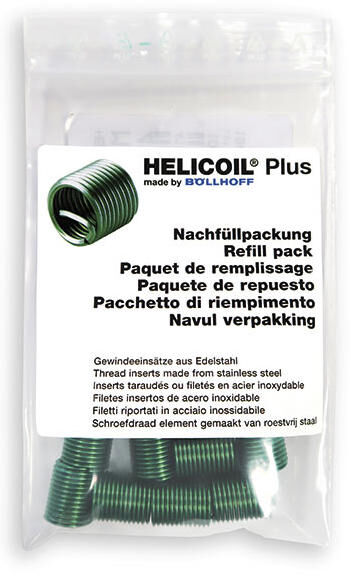 Böllhoff schroefdraad inzetstuk helicoil plus refill pack helicoil m5 10,00mm a 20 pieces