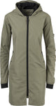 Agu long bomber - regenjas dames - bomberjas - regenmantel - waterdicht poray 5000 - ademend - neopreen kraag - groen - m