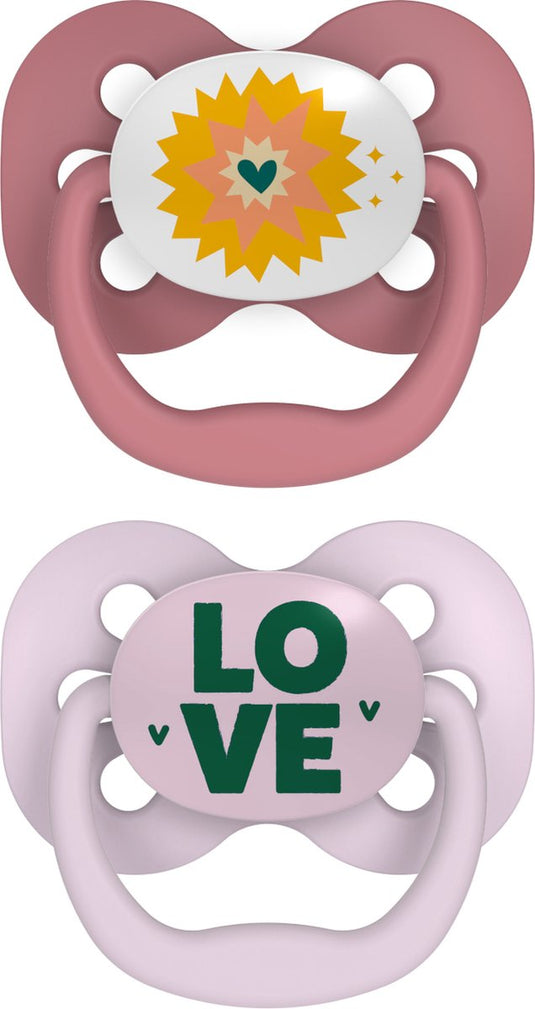 Dr. brown's dr.brown's fopspeen advantage roze fase 1 - 2 stuks