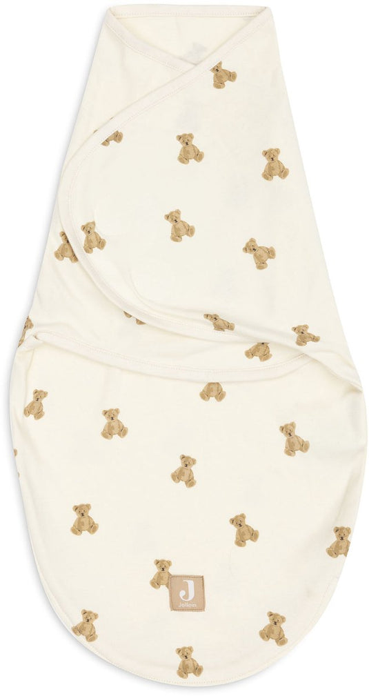 Jollein wrapper - slaapzak baby - 0-3 maanden - mini teddy bear
