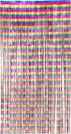 Boland - foliegordijn metallic multikleur - regenboog - regenboog