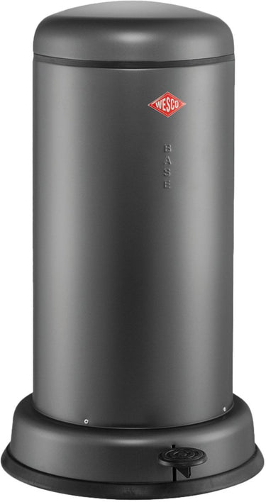 Wesco baseboy prullenbak met soft close | 20 liter | metaal - mat grafiet | pedaalemmer