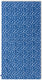 Swim essentials - strandlaken - 135 x 65 cm- handdoek - luipaardprint - 100% katoen - blauw