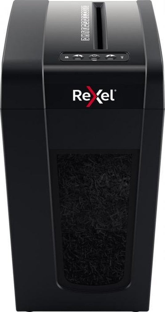 Rexel secure x10-sl stille papierversnipperaar - p4 micro snippers - tot 6 vel - 10l - zwart