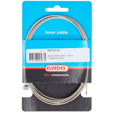 Elvedes Rem binnenkabel 2250mm T-nippel 6427RVS-49