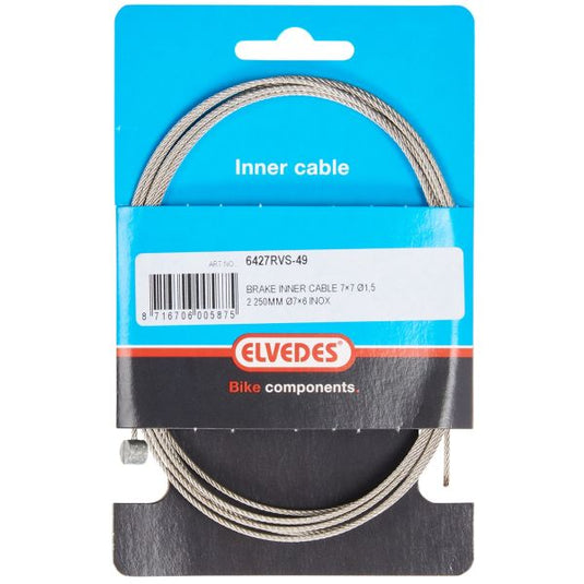 Elvedes Rem binnenkabel 2250mm T-nippel 6427RVS-49
