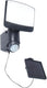 Lutec sunshine - led wandlamp met sensor en zonnepaneel - donkergrijs