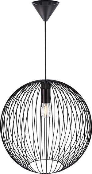 Nordlux beroni 45-hanglamp-e27-metaal-zwart
