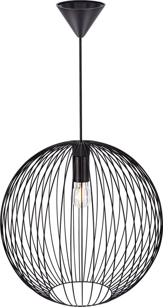 Nordlux beroni 45-hanglamp-e27-metaal-zwart