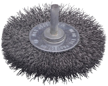Sw stahl ronde staaldraadborstel 63303 round brush with 6mm shaf sw-steel d=75mm