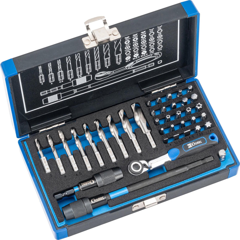 Load image into Gallery viewer, Condor set speciaalboren 39600 spiral drill bits hss-g 38tlg.

