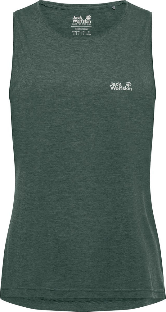 Jack wolfskin wildtrail tank top w - - outdoor kleding - fleeces en truien - t-shirt