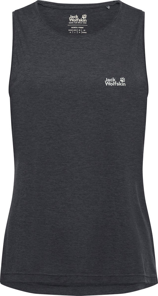Jack wolfskin wildtrail tank top w - - outdoor kleding - fleeces en truien - t-shirt