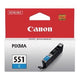 Inktcartridge canon cli-551c cyaan