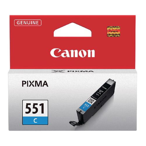 Inktcartridge canon cli-551c cyaan