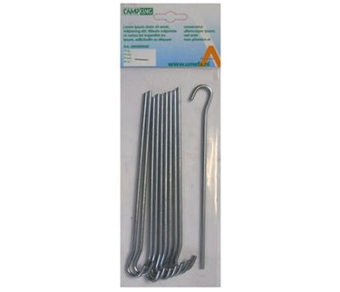 Campking 10x aluminium grondpen open 24cm
