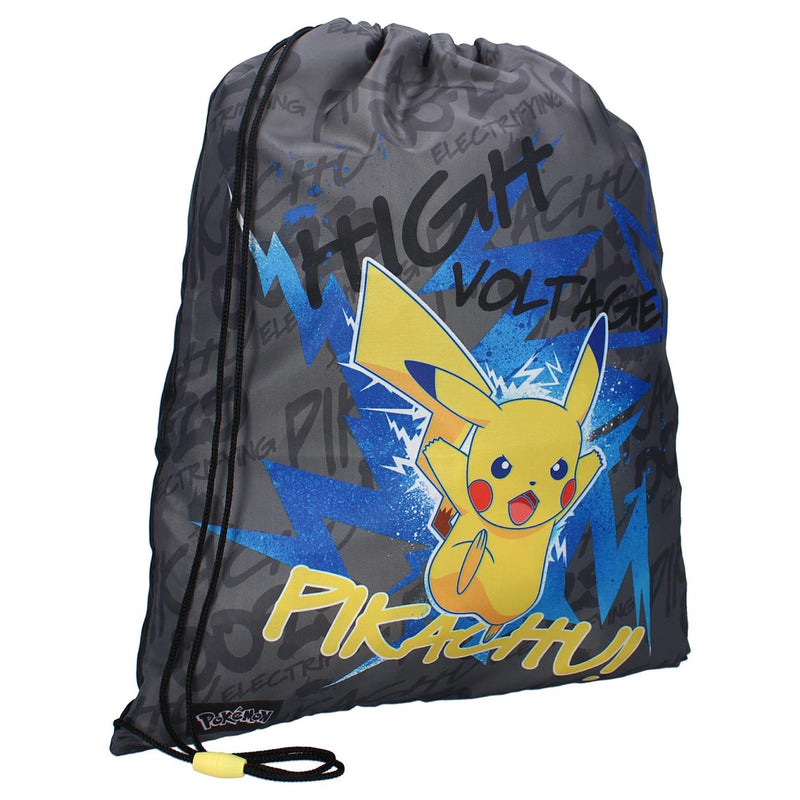 Load image into Gallery viewer, Vadobag gymtas pokã©mon pikachu 44x36x1cm zwart
