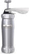 Marcato atlas deluxe koekjesmaker koekjespers met 20 sjablonen aluminium - zilver