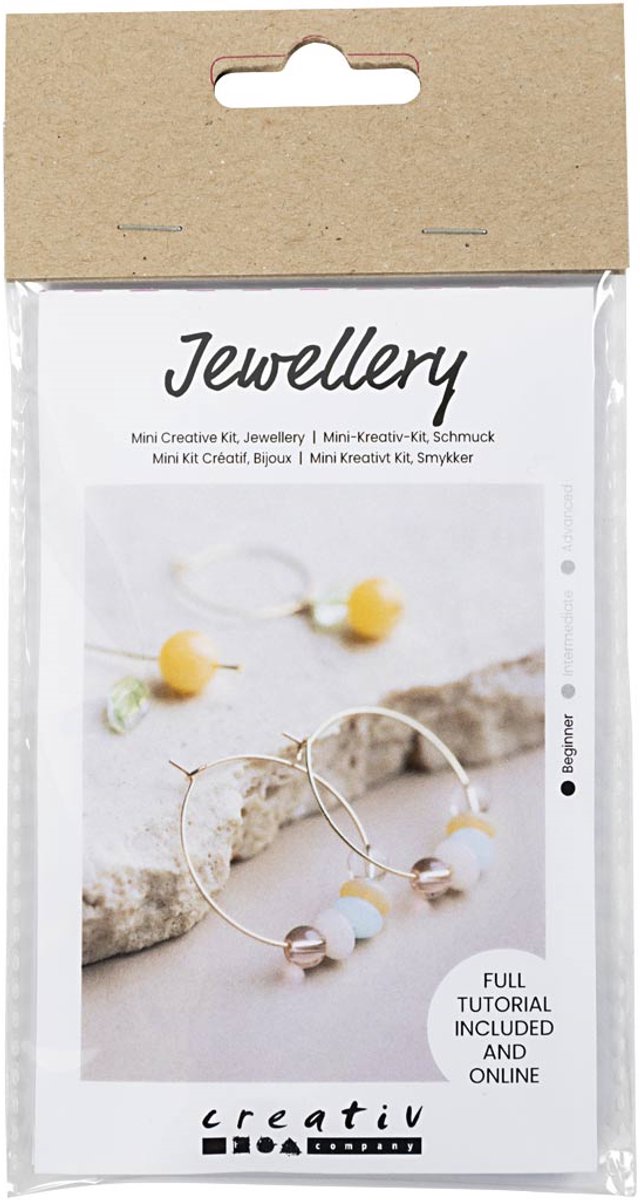 Load image into Gallery viewer, Creativ company mini hobbyset sieraden oorringen met kralen
