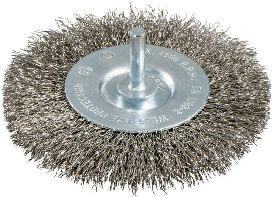 Metabo ronde staaldraadborstel round brush with 6mm shaf d=100mm steel