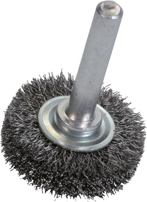 Norton ronde staaldraadborstel round brush with 6mm shaf 50x10 steel