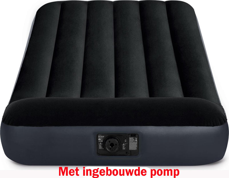 Load image into Gallery viewer, Intex twin pillow rest classic luchtbed met ingebouwde pomp (220-240v) 99x191x25cm
