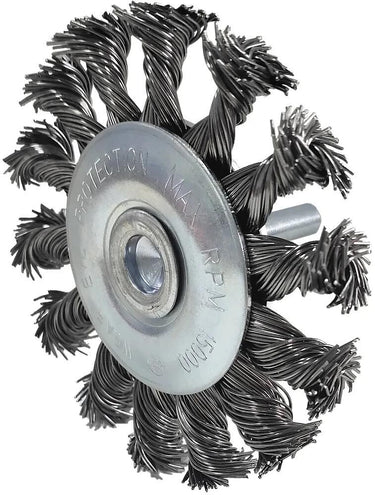 Ks tools ronde staaldraadborstel round brush with 6mm shaf ks-tools 75x12mm