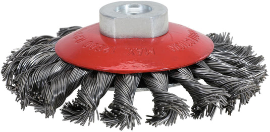 Ks tools ronde staaldraadborstel round brush with hole ks-tools m14x2, d=100mm