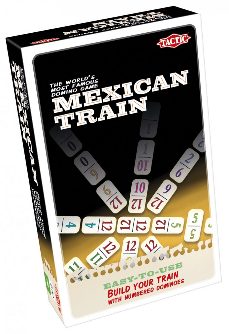 Load image into Gallery viewer, Tactic mexican train – bordspel – compacte editie – klassiek dominospel – vanaf 7 jaar – 2 of meer spelers

