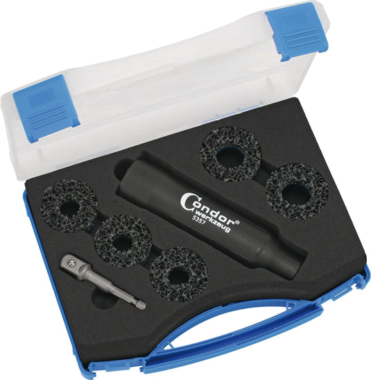 Condor radnabenreinigungs-set 5357 wheel hub cleaning plant. 7-tlg.