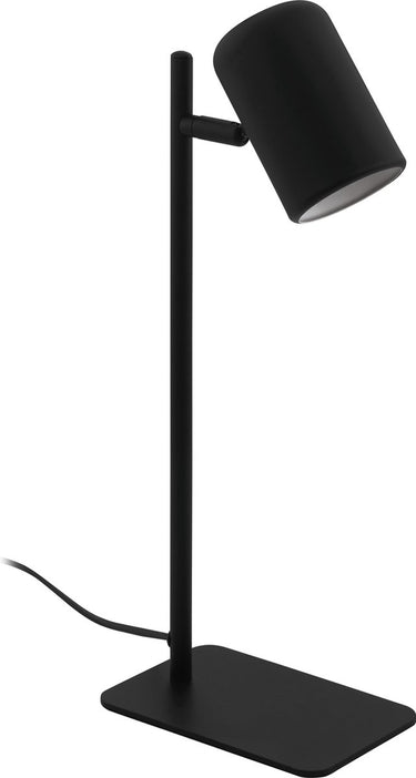 Eglo ceppino tafellamp - bureaulamp - gu10 - 38 cm - zwart wit