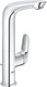 Grohe eurostyle news wastafelkraan l size met zijbediening met waste met gesloten greep chroom