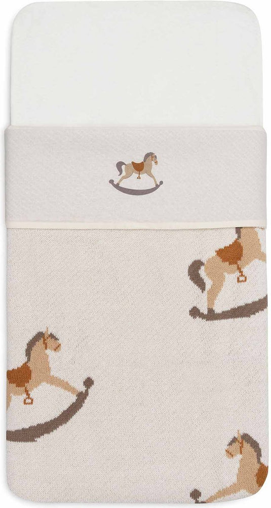 Jollein - baby laken wieg - 75x100cm - babybed - katoen - nostalgic ride