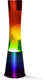 I-total lavalamp - lava lamp - sfeerlamp - 40x11 cm - glas aluminium - 30w - rainbow - xl1782