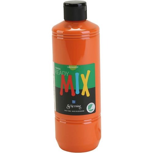 Schjerning greenspot plakaatverf, matt, oranje, 500 ml 1 fles