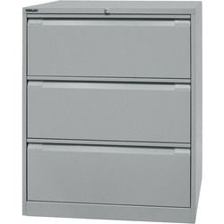 Archiefkast bisley df3355 zilver 3 lades