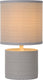 Lucide greasby - tafellamp - ø 14 cm - 1xe14 - grijs - japandi