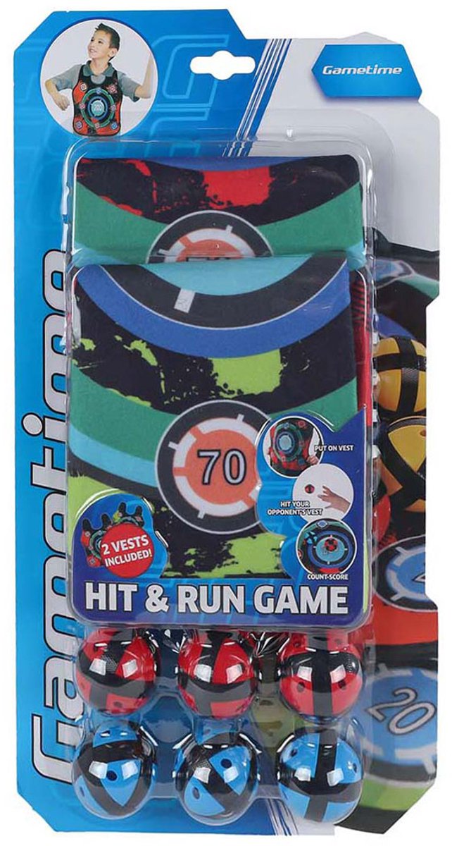 Load image into Gallery viewer, Gametime klittenbandspel werpspel met 2 vestjes en 6 ballen speelgoed.
