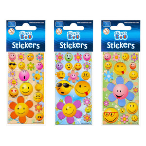 Stickervel lachgezicht
