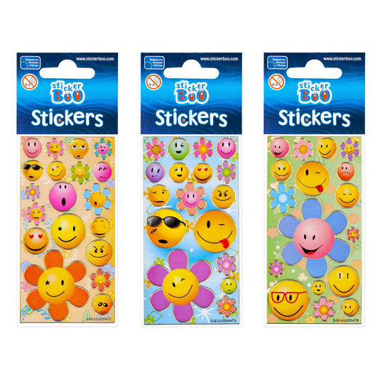 Stickervel lachgezicht