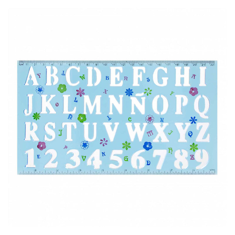 Load image into Gallery viewer, Plastic tekensjabloon cijfers letters
