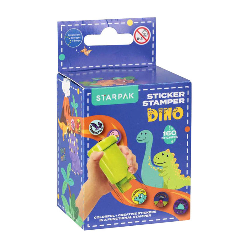 Load image into Gallery viewer, Sticker stempel dino, 160st.
