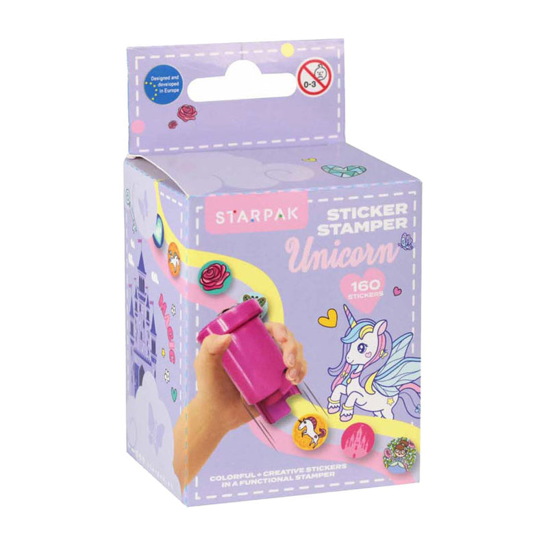 Load image into Gallery viewer, Sticker stempel eenhoorn, 160st.
