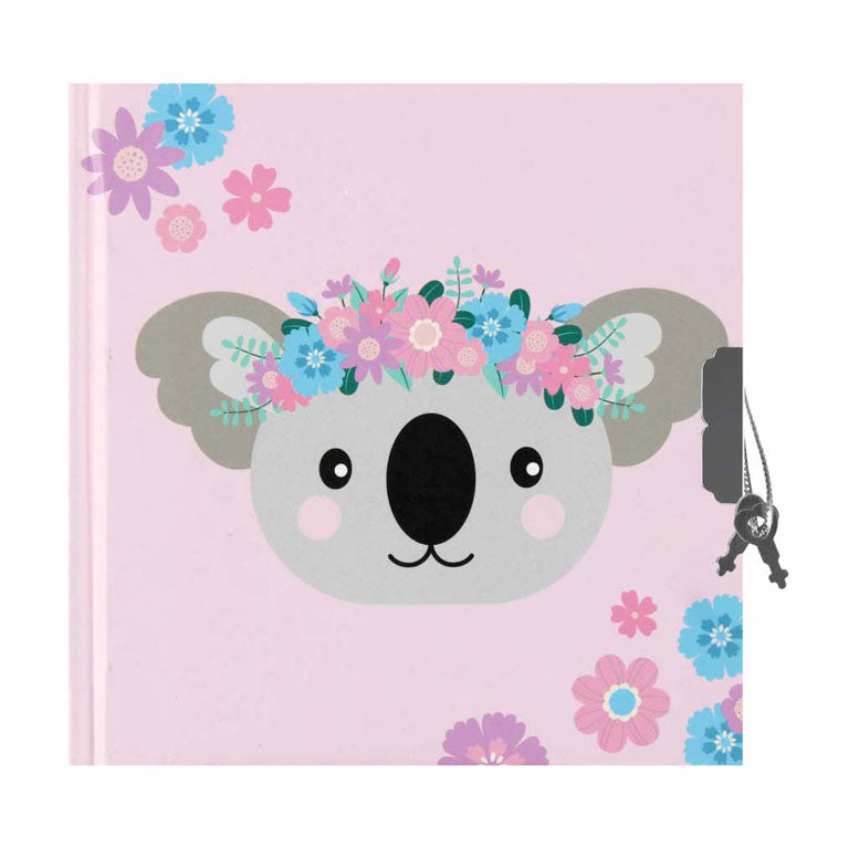 Load image into Gallery viewer, Dagboek koala pastel 13,5x13,5cm
