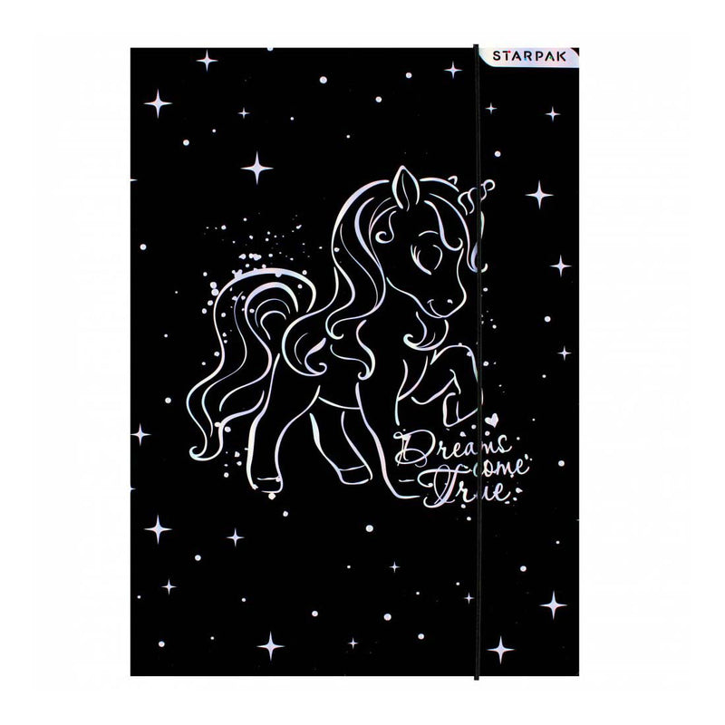 Load image into Gallery viewer, Map met elastiek a4 eenhoorn
