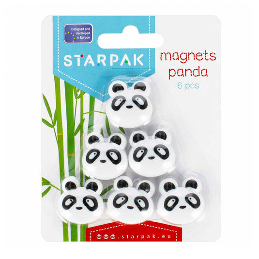 Magneten panda, 6st.