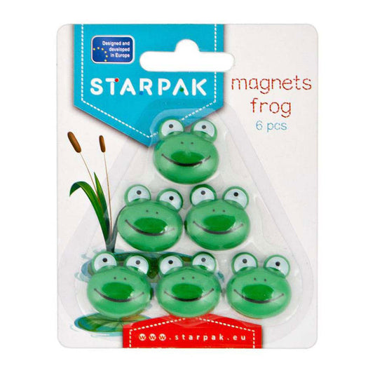 Magneten kikker, 6st.
