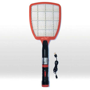 Fly shock elektrische vliegenmepper oplaadbaar met zaklamp 5xled
