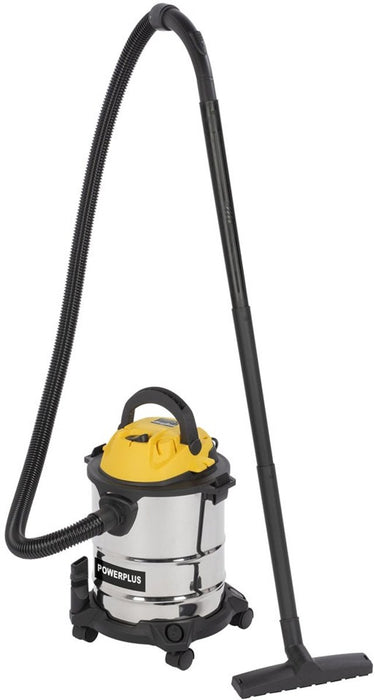Powerplus elektrische stofzuiger nat-droog powx322 - 1000w stofzuiger auto, tapijt, zuig- blaasfunctie - 15l tank - met 3 acc.