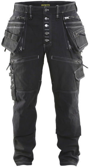 Blåkläder blaklader baggy denim stretch x1900 1999-1141 - zwart - d84
